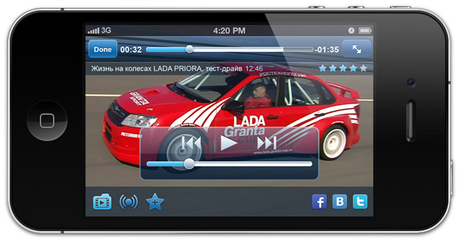Приложение LADA TV для айфона